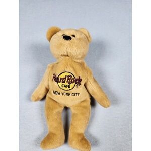 Hard Rock Cafe Isaac Beara New York City Collectible Plush Bear Tan